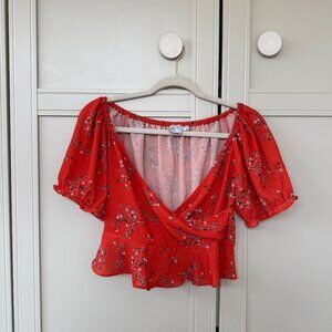 Princess Polly Cropped Floral Top